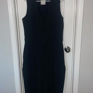 Abercrombie & Fitch Black Sleeveless Jumpsuit